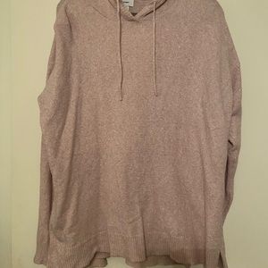 Cashmere material Mauve Hoodie Sweater! XL